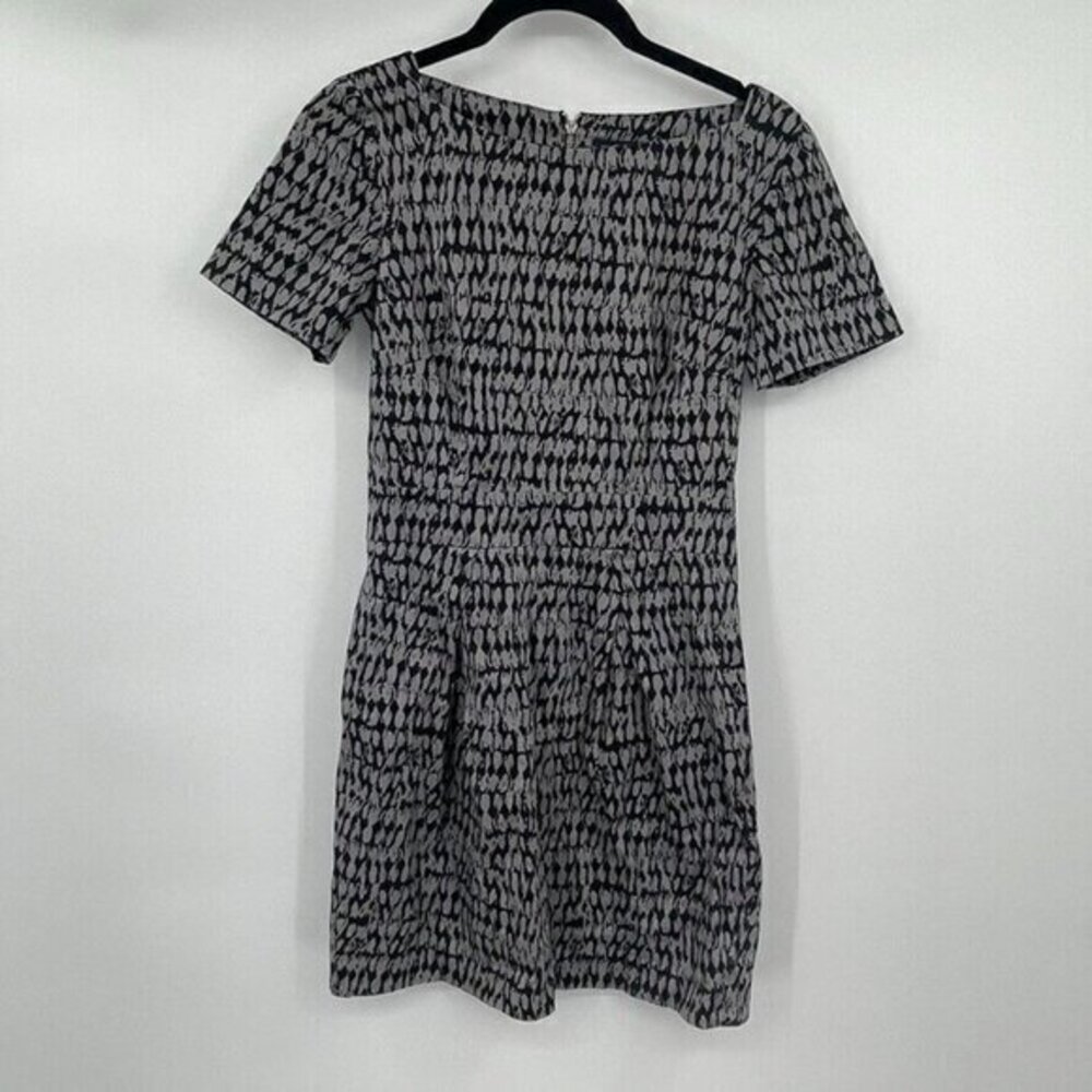 French Connection Womens Dress 2 Short Sheath Cap Sleeves Pockets Mini Casual